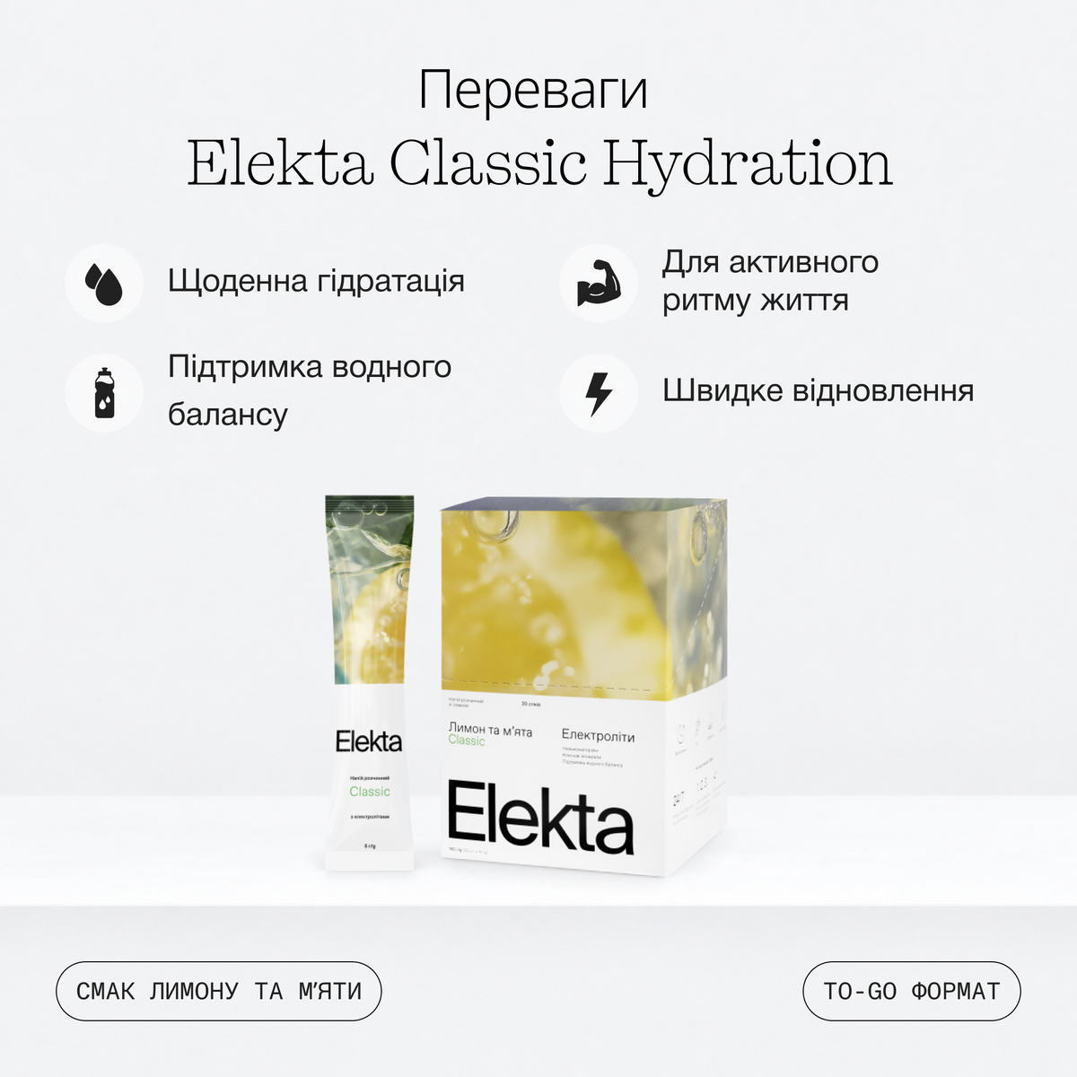 Електроліти Elekta Classic Hydration (30)