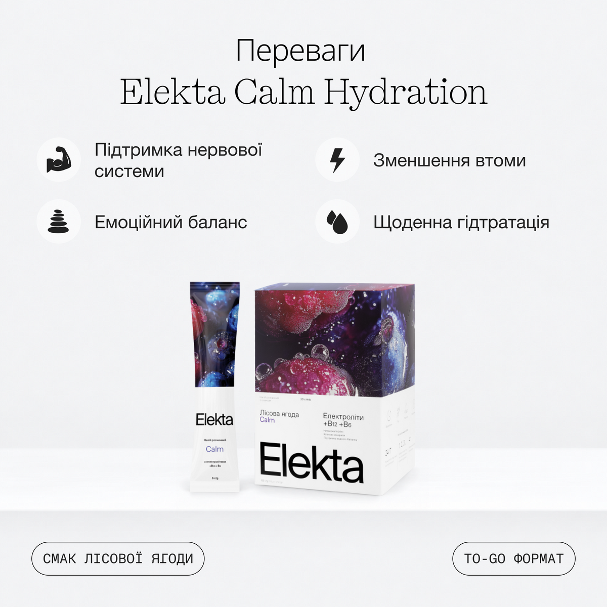 Електроліти Elekta Calm Hydration (30)